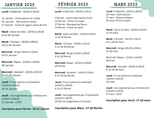 Programmation Hiver 2025